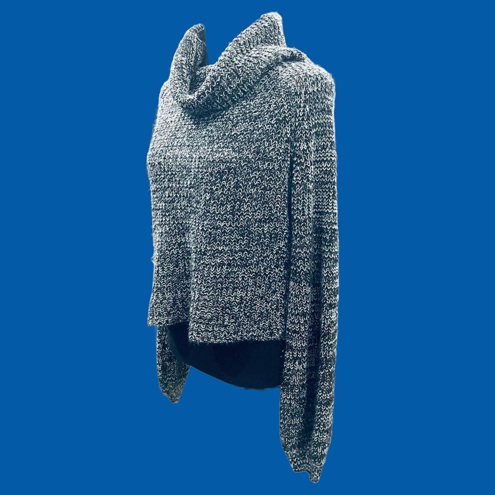 SHEIN Black Cowl Neck Bell Sleeve Sweater Juniors ONE Size